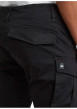 Thumbnail Pantalon 5 Poches en coton noir uni avec une coupe droite et des poches - Image 4