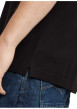Thumbnail Polo en coton noir uni avec une coupe droite et un col boutonné - Image 4