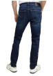 Thumbnail Jean en coton nuit avec une coupe slim et des passants pour ceinture - Image 2