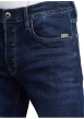 Thumbnail Jean en coton nuit avec une coupe slim et des passants pour ceinture - Image 3