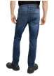 Thumbnail Jean en coton bleu avec des passants pour ceinture et une coupe slim - Image 2