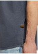Thumbnail T-shirt en coton bleu uni avec une coupe droite et un col rond - Image 3