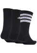 Thumbnail Lot de 3 paires de chaussettes mi-hautes noires unies différentes - Image 2