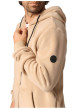 Thumbnail Sweat camel en maille polaire à capuche et cordon de serrage - Image 3