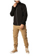 Thumbnail Blouson marine avec un col montant zippé et logo de la marque sur une manche - Image 8