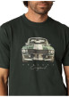 Thumbnail T-shirt en coton vert avec un imprimé fantaisie et des manches courtes - Image 3