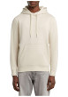 Thumbnail Sweat à capuche blanc uni avec une coupe droite et une poche kangourou