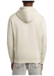 Thumbnail Sweat à capuche blanc uni avec une coupe droite et une poche kangourou - Image 2