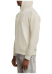 Thumbnail Sweat à capuche blanc uni avec une coupe droite et une poche kangourou - Image 3