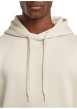 Thumbnail Sweat à capuche blanc uni avec une coupe droite et une poche kangourou - Image 4