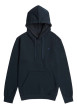 Thumbnail Sweat à capuche marine uni avec une poche kangourou et une coupe droite - Image 4