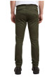 Thumbnail Pantalon 5 poches en coton kaki uni avec une coupe skinny et des passants - Image 2
