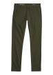 Thumbnail Pantalon 5 poches en coton kaki uni avec une coupe skinny et des passants - Image 3