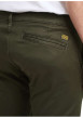 Thumbnail Pantalon 5 poches en coton kaki uni avec une coupe skinny et des passants - Image 4