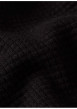 Thumbnail T-shirt en coton noir uni avec un col rond et une coupe droite - Image 4