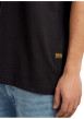 Thumbnail T-shirt en coton noir imprimé avec logo iconique et une coupe droite - Image 3