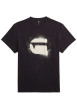 Thumbnail T-shirt en coton noir imprimé avec logo iconique et une coupe droite - Image 4