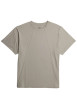 Thumbnail T-shirt en coton gris uni avec une coupe droite et un patch d'authenticité - Image 4
