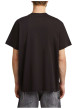 Thumbnail T-shirt en coton noir uni avec un col rond et un patch d'authenticité - Image 2