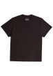 Thumbnail T-shirt en coton noir uni avec un col rond et un patch d'authenticité - Image 4