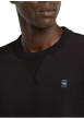 Thumbnail T-shirt en coton noir uni avec logo iconique sur la poitrine et un col rond - Image 3