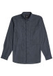 Thumbnail Chemise marine unie avec une col français et une coupe droite - Image 4