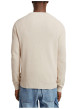 Thumbnail Pull en coton blanc uni avec une coupe droite et un col rond - Image 2