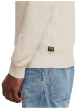 Thumbnail Pull en coton blanc uni avec une coupe droite et un col rond - Image 3