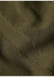 Thumbnail Pull en coton vert uni avec un col rond et un patch d'authenticité - Image 5