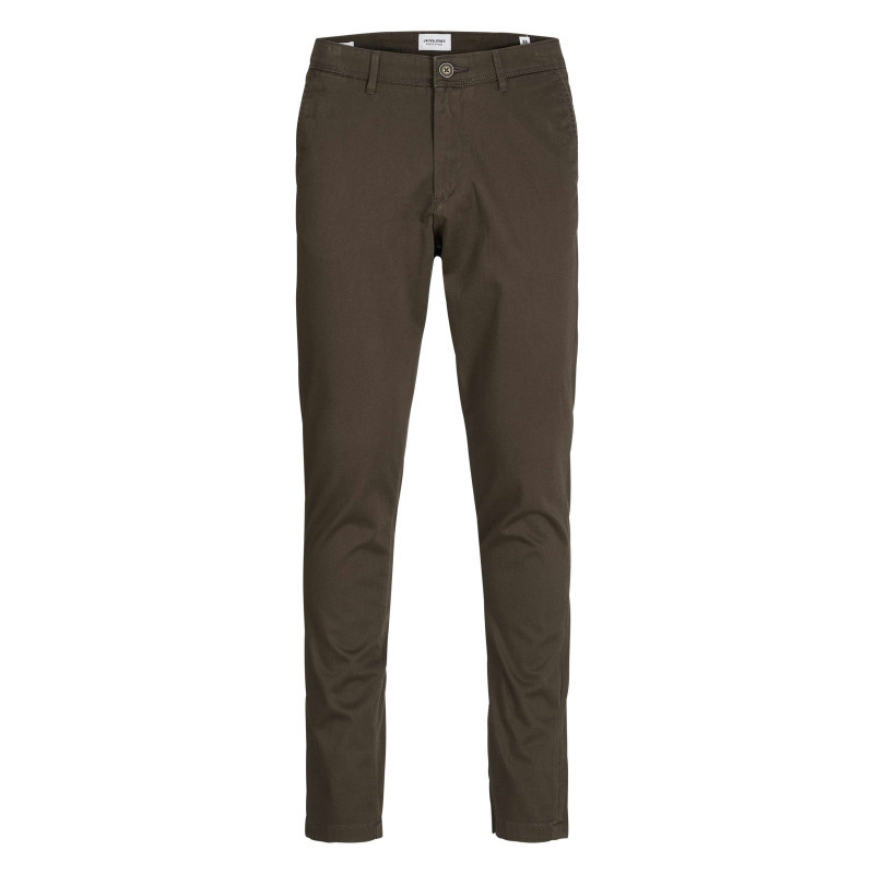 Premium By Jack & Jones - Pantalon Chino Marco Bowie En Coton Marron Uni Avec Une Coupe Slim - Marron
