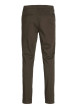 Thumbnail Pantalon Chino Marco Bowie en coton marron uni avec une coupe slim - Image 2