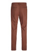 Thumbnail Pantalon Chino Marco Bowie en coton brique uni avec une coupe slim - Image 2