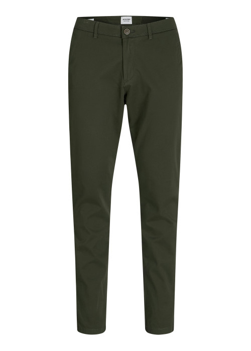 Pantalon Chino Marco Bowie en coton kaki uni...