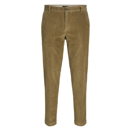 Pantalon camel en coton Chino Ace Corduroy en...