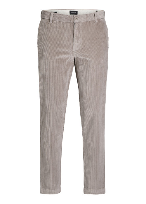 Pantalon beige en coton Chino Ace Corduroy en velours avec une coupe slim