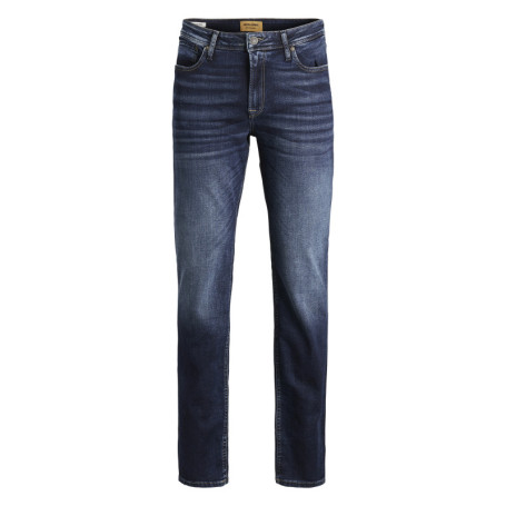 Jean 5 poches Clark en coton indigo délavé avec...
