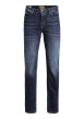 Thumbnail Jean 5 poches Clark en coton indigo délavé avec une coupe droite