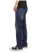 Thumbnail Jean 5 poches Clark en coton indigo délavé avec une coupe droite - Image 4