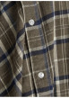 Thumbnail Chemise en coton kaki à carreaux en flanelle avec coupe droite et col américain - Image 2