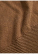 Thumbnail Pull camel en maille fine à coupe ajustée avec col roulé et manches longues - Image 4