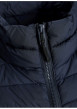 Thumbnail Doudoune sans manches marine matelassée à coupe droite avec col montant - Image 2