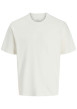 Thumbnail T-shirt manches courtes en coton blanc uni avec une coupe droite