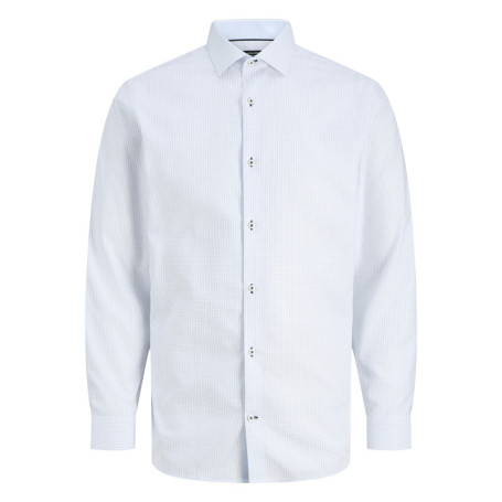 Chemise blanche en coton biologique à motifs...