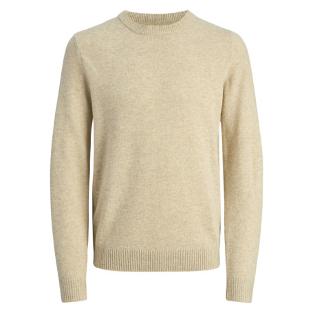 Pull manches longues écru en laine avec une...