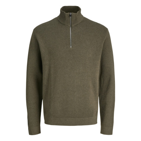 Pull en coton marron en maille fine avec une...