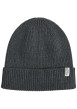 Thumbnail Bonnet gris en coton biologique en maille côtelée