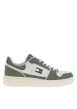 Thumbnail Baskets en cuir sauge avec une fermeture à lacets et logos de la marque