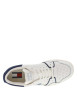Thumbnail Baskets en cuir blanches et bleues avec une fermeture à lacets - Image 4