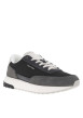 Thumbnail Baskets running en cuir grises avec des empiècements en cuir nubuck - Image 3