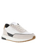Thumbnail Baskets running en cuir blanches et crème avec des empiècements en cuir nubuck - Image 3